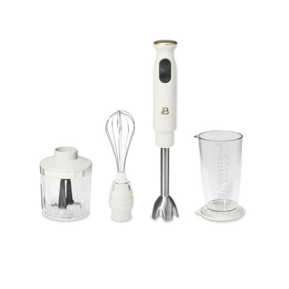 Beautiful Immersion Blender, 500ml Chopper & 700ml Measuring Cup, White Icing - Picture 2 of 12